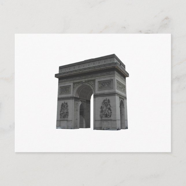Arc de Triomphe: 3D Model: Postcard (Front)