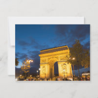 Arc de Triomphe at Dusk, Paris