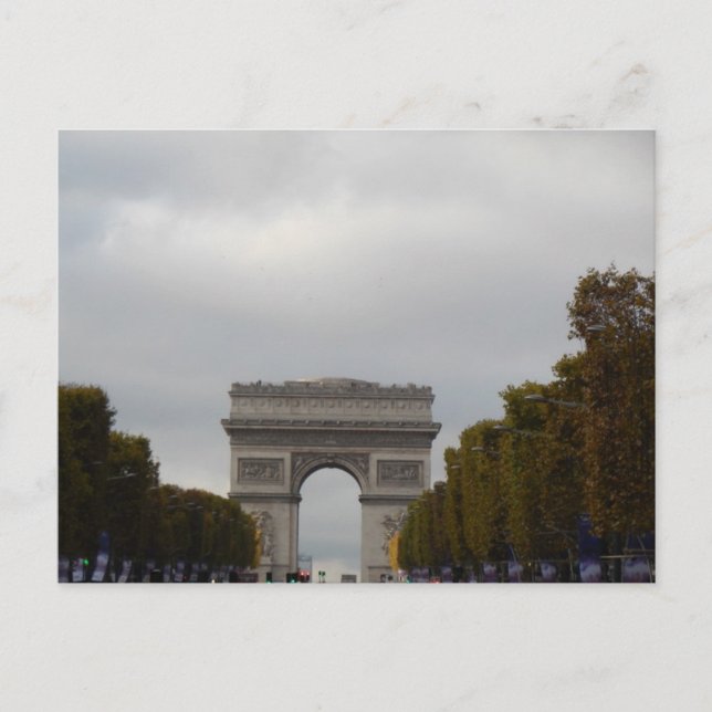 Arc de Triomphe Champs Elysees Paris France Postcard (Front)