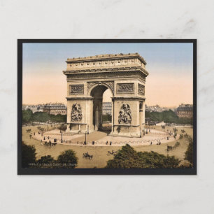 Arc de Triomphe, de l'Etoile, Paris, France classi Postcard