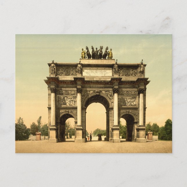 Arc de Triomphe du Carrousel Paris France Postcard (Front)