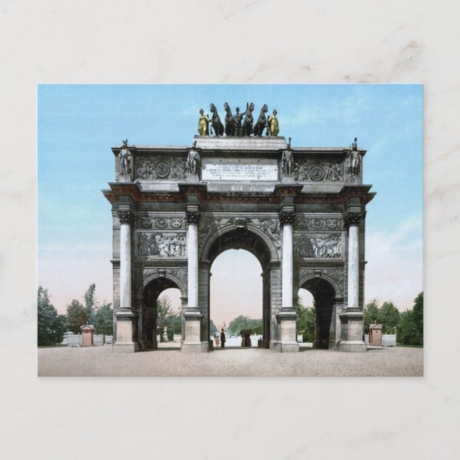 Arc de Triomphe du Carrousel Postcard (Front)