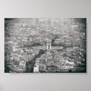 Arc De Triomphe Famous Monuments in Paris Poster