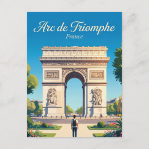 Arc de Triomphe France Postcard