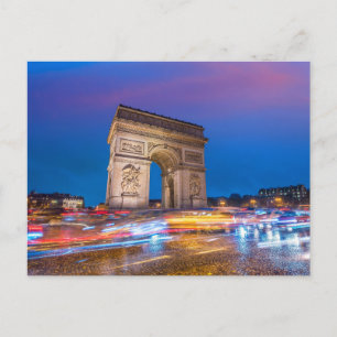 Arc de Triomphe   National Monument   Paris France Postcard