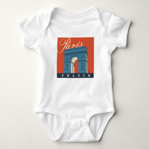 Arc de Triomphe Paris, France Baby Bodysuit