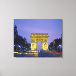 Arc de Triomphe, Paris, France, Canvas Print