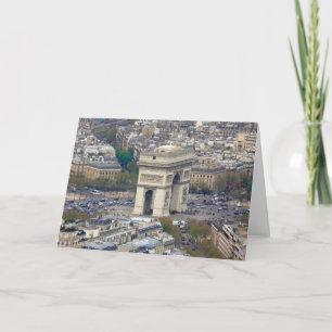 Arc de Triomphe Paris France Holiday Card