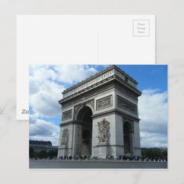 Arc de Triomphe Paris France Monument Architecture Postcard (Front/Back)