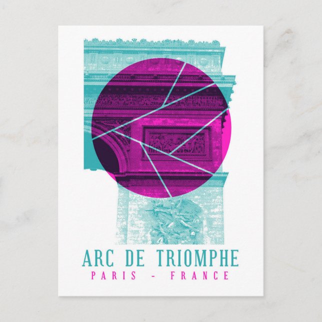 Arc De Triomphe Paris France Postcard (Front)