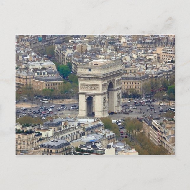 Arc de Triomphe Paris France Postcard (Front)