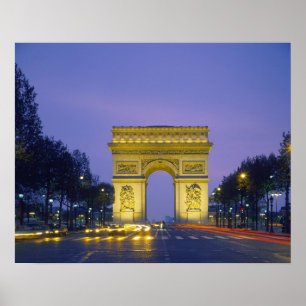 Arc de Triomphe, Paris, France, Poster