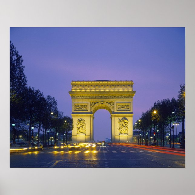 Arc de Triomphe, Paris, France, Poster (Front)