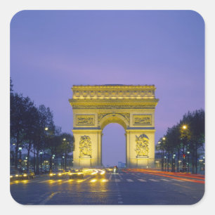 Arc de Triomphe, Paris, France, Square Sticker