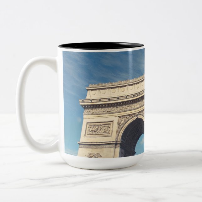 Arc de Triomphe Paris Two-Tone Coffee Mug (Left)