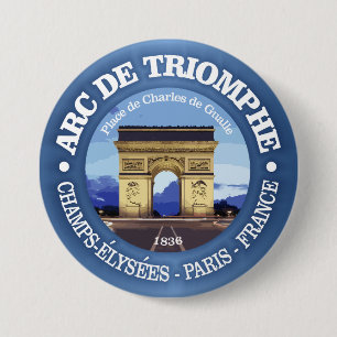 Arc de Triomphe (rd) 7.5 Cm Round Badge