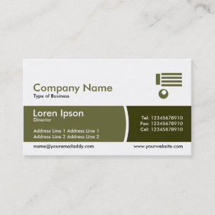 Arc Divided Band - Shades of Khaki Business Card