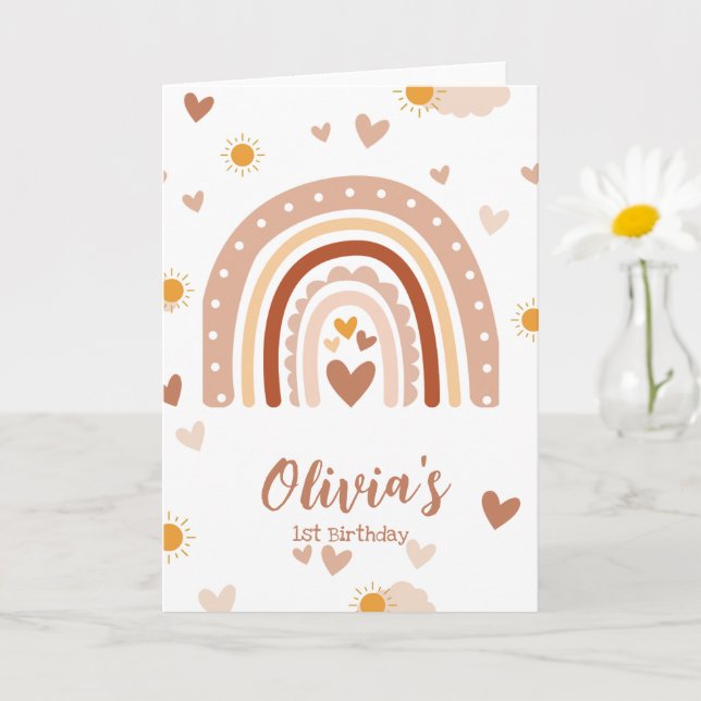 Arc en ciel Boheme - 1 year Anniversary Girl Card (Small Plant)