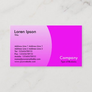 Arc - Magenta Business Card