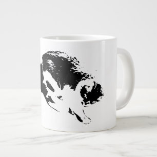 Arc of Quiet — Bowing Cat Large Coffee Mug