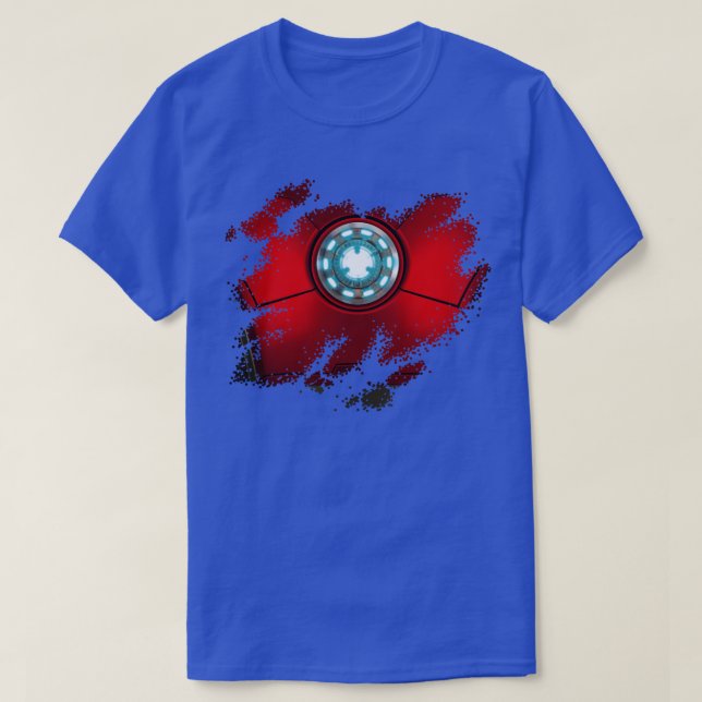 Arc Reactor Iron Armour Man T-Shirt (Design Front)