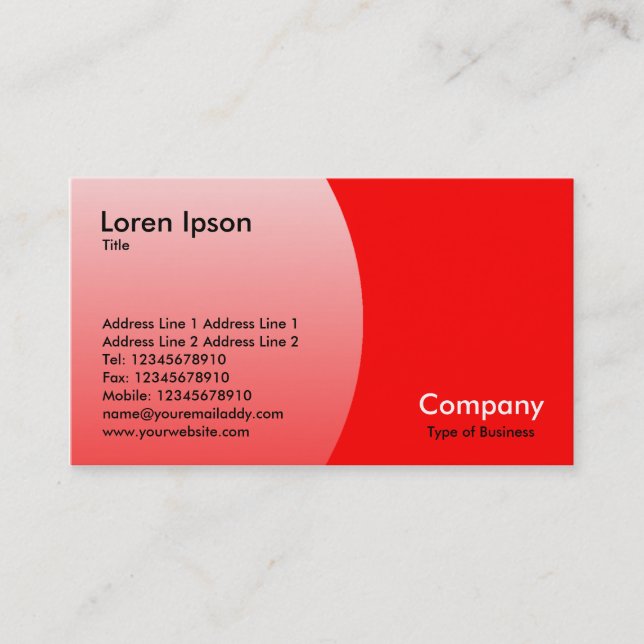 Arc - Red Business Card (Front)