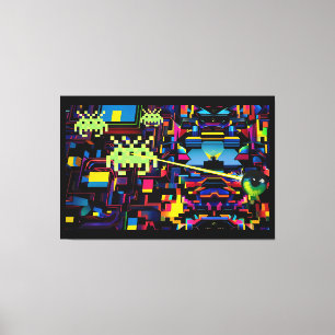 Arcade Death Machine on Patrol - Ken Gauge Art Canvas Print