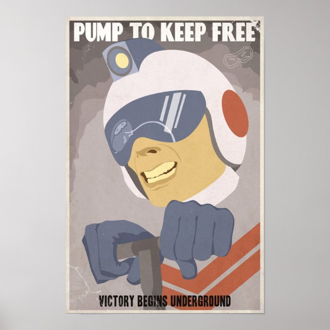 Arcade game propaganda poster- fourth in a series poster (Front)