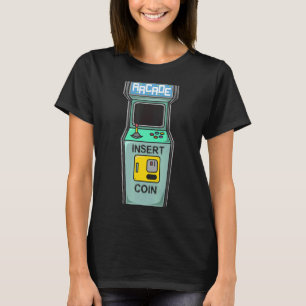 Arcade Game Retro Gamer Insert Coin T-Shirt