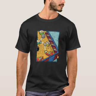 Arcade Game Vintage Pinball Machine   T-Shirt