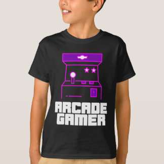 Arcade Gamer - Upright Cabinet With Purple Style T-Shirt