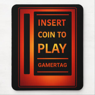 Arcade “Insert Coin to Play” Custom Mouse Pad