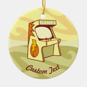 Arcade machine ceramic ornament