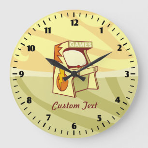 Arcade machine large clock