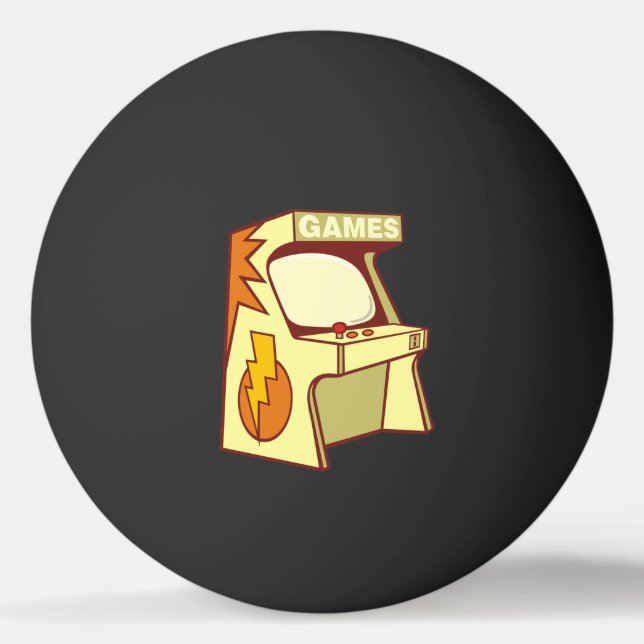 Arcade machine ping pong ball (Front)