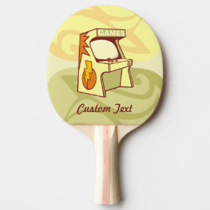 Arcade machine ping pong paddle