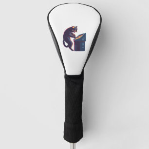 Arcade Meowster – Nostalgic Gamer Cat Golf Head Cover