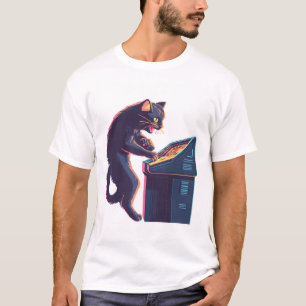 Arcade Meowster – Nostalgic Gamer Cat T-Shirt