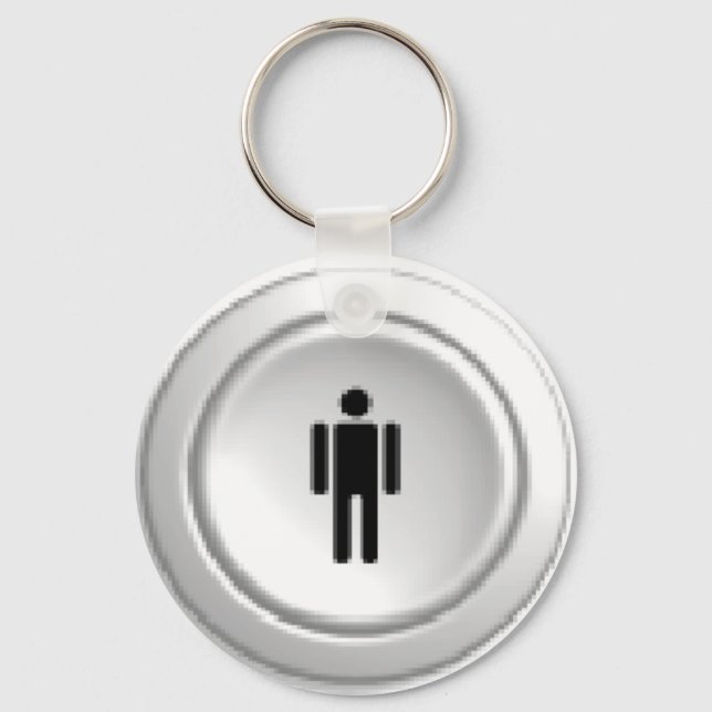 arcade player 1 button key ring (Front)