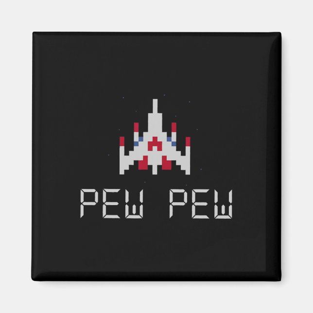 Arcade Retro Video Game Ship 1  Magnet (Front)