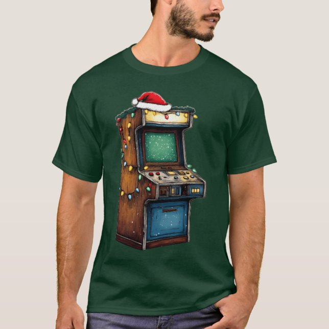 Arcade Slot Machine 80s Retro Video Games boy T-Shirt (Front)