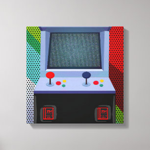 Arcade Video Game Joystick Colourful Wall Art