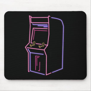 Arcade Video Gamer Game Machine Vintage 80s 90s Re Mouse Pad