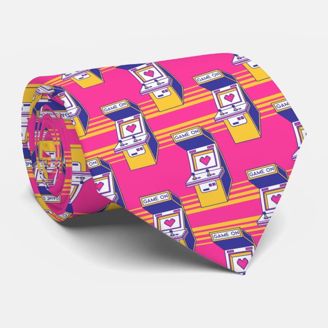 Arcade Video Games  Tie (Rolled)