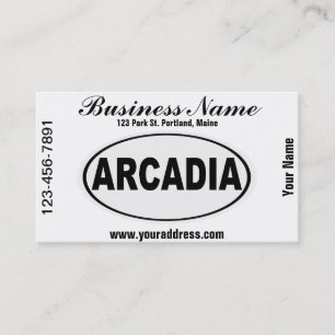 Arcadia California Business Card