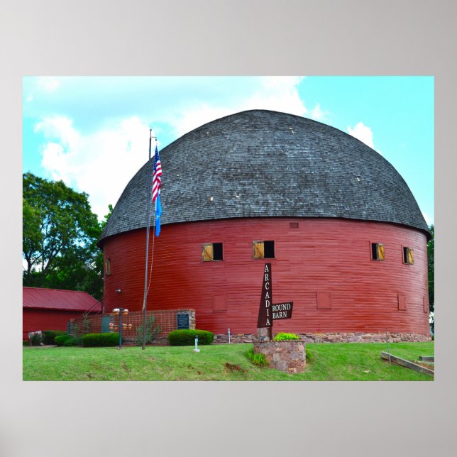 Arcadia Round Barn Poster (Front)