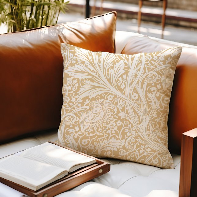 Arcadia William Morris Hawthorn Leaves Pattern Cushion (Creator Uploaded)