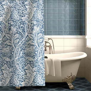 Arcadia William Morris Hawthorn Leaves Pattern Shower Curtain