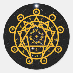Arcane Enneagram Classic Round Sticker