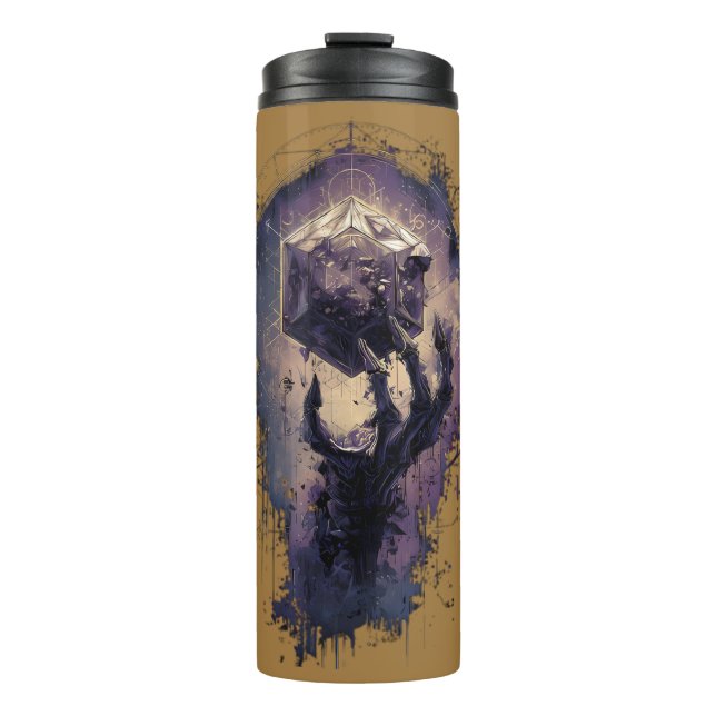 Arcane Magic Demonic Hand Thermal Tumbler (Front)